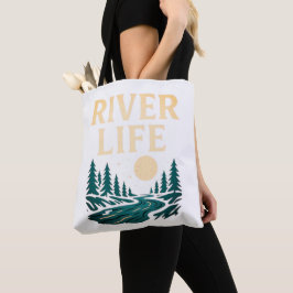 Floden är Life Tote Bag - naturnära tillbehör Tygkasse