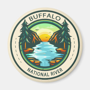 Floden Arkansas Badge vid Buffalo Magnet