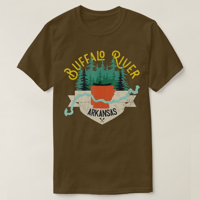 Floden Arkansas nationalpark Floatin T Shirt (Design framsida)