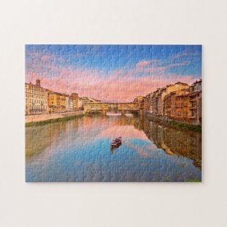 Floden Arno i Sunset Pussel