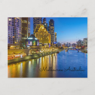 Floden Australien Melbourne yarra Vykort