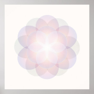 Floden av Life Mandala Art Meditation Poster
