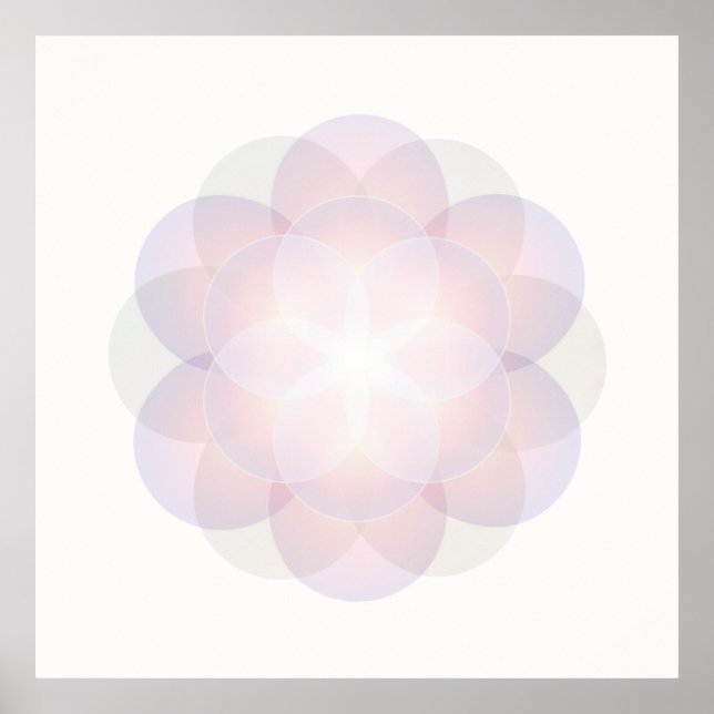 Floden av Life Mandala Art Meditation Poster (Framsidan)