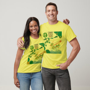 Floden av Uppstigande Drakar gul T Shirt