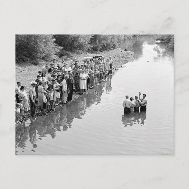 Floden Baptism, 1940 Vykort (Framsida)