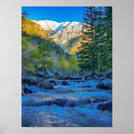 Floden Bed Sunrise/ Long Exposure Vatten Poster