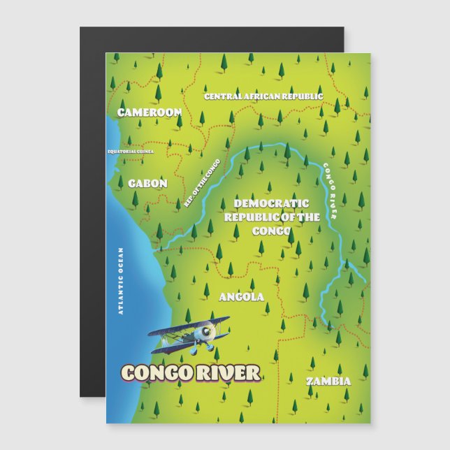 Floden BeSnyval vintage karta (Fram/baksida)