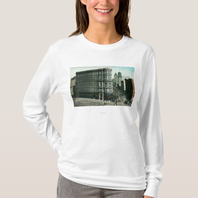 Floden Bldg från marknadsför och masonen Sts Tee (Framsida)