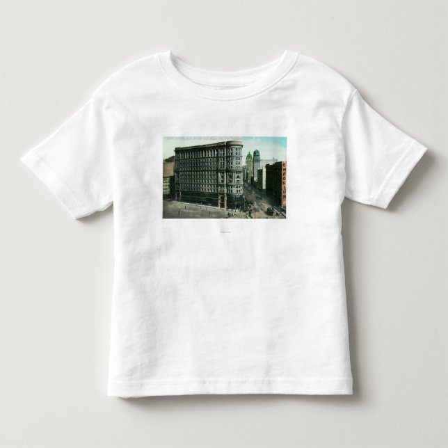 Floden Bldg från marknadsför och masonen Sts Tee (Framsida)