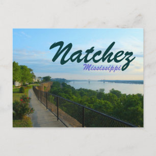 Floden Bluffs Underbar Flood 2011 i Natchez Missis Vykort