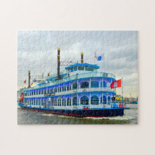 Floden Boat Hamburg Tyskland. Pussel