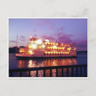 Floden Boat Savannah Georgia Vykort