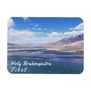Floden Brahmaputra och bergslandskapet - Tibet Magnet