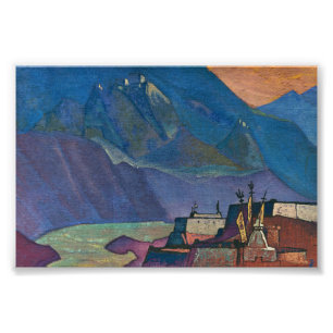Floden Chandra av Nicholas Roerich Fototryck