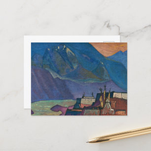 Floden Chandra av Nicholas Roerich Vykort