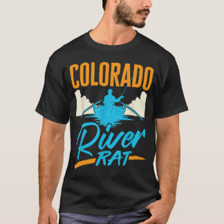 Floden Colorado Råtta, som utökar Canoeing Fishing T Shirt