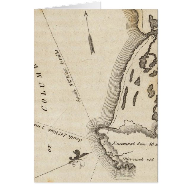 Floden Columbia Hälsningskort (Framsidan)