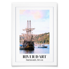 Floden Dart, Darmouth, Devon Fototryck