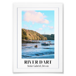 Floden Dart, Stoke Gabriel, Devon Fototryck