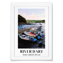 Floden Dart, Stoke Gabriel, Devon Fototryck
