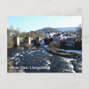 Floden Dee i Llangollen Vykort