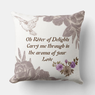 Floden Delight Blommigt Butterfly Pillow Kudde
