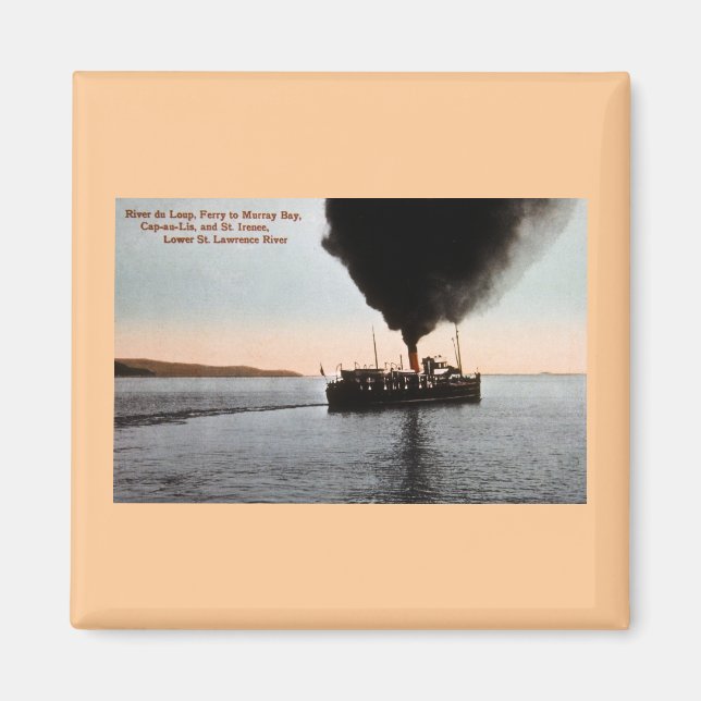 Floden Du Loup, St. Lawrence River Magnet (Framsidan)