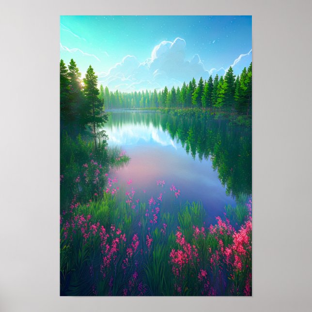 Floden Embrace, Quiet Vatten Poster (Framsidan)