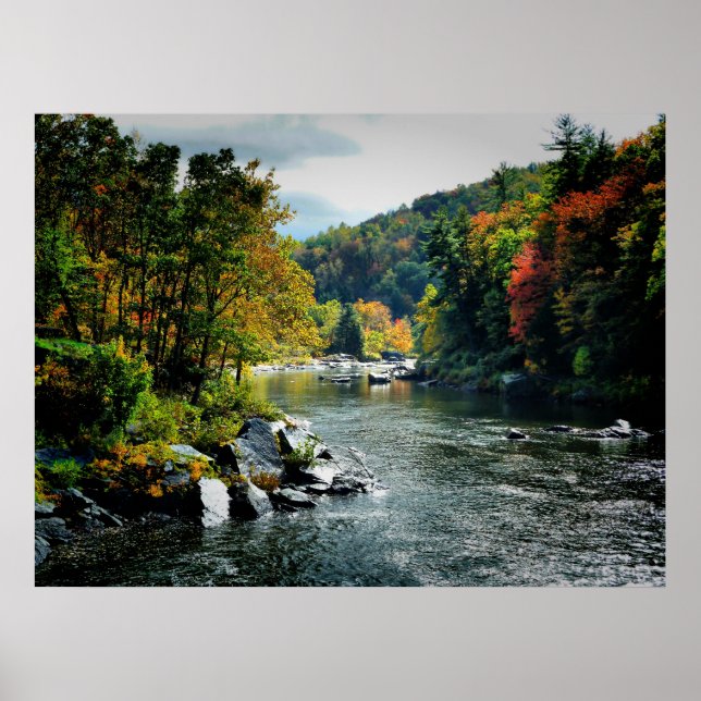 Floden Fall - Ohiopyle, PA Poster (Framsidan)