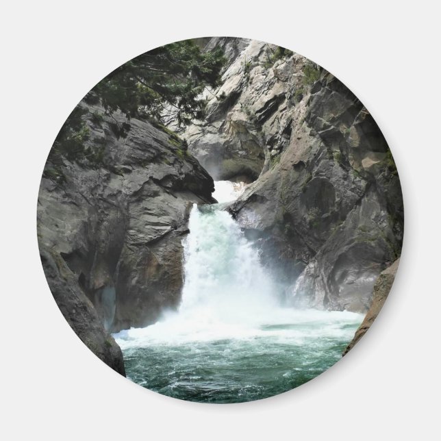 Floden Falls, Kung Canyon, CA Magnet (Framsidan)
