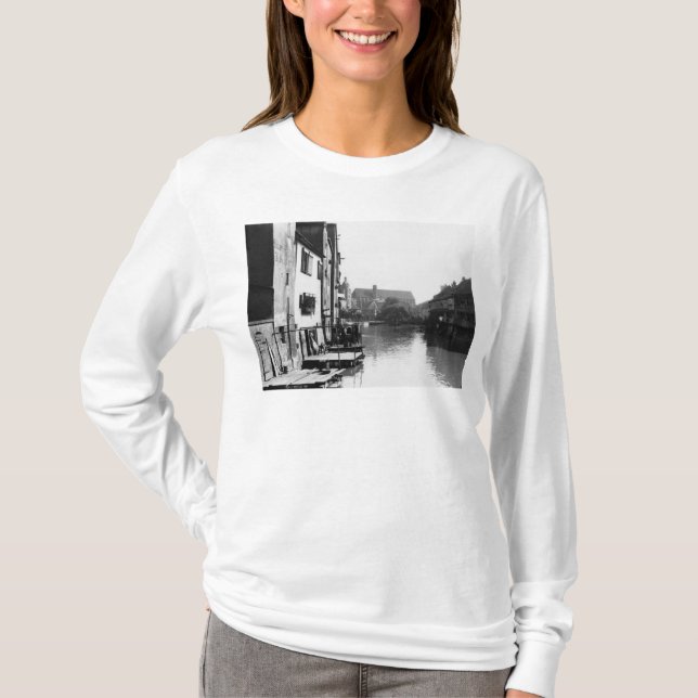 Floden Gera på Erfurt, Thiringia, c.1910 Tee Shirt (Framsida)