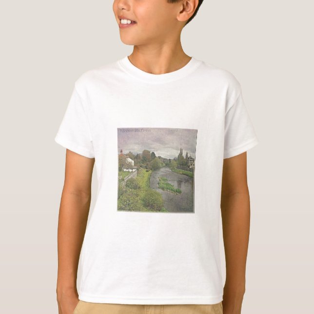 Floden Hafren i Newtown, Powys T-shirt (Framsida)
