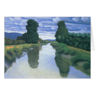 Floden i Berville av Felix Vallotton, fin konst Hälsningskort