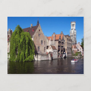 Floden i Brugge, Belgien Vykort