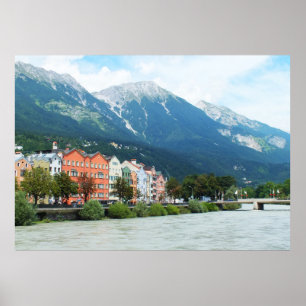 Floden Inn i Innsbruck Poster