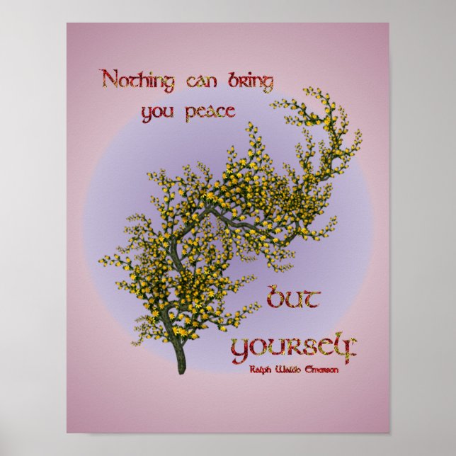 Flöden inom fredens inspirationsoffert poster (Framsidan)