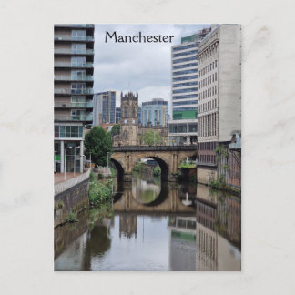 Floden Irwell - Salford Manchester-gränsen Vykort