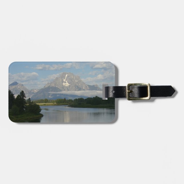 Floden Jackson Hål vid nationalparken Grand Teton Bagagebricka (Horisontell Framsida)