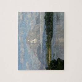 Floden Jackson Hål vid nationalparken Grand Teton Pussel