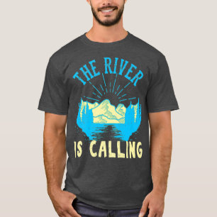 Floden kallar Flygfisket Canoeing Kayaking T Shirt