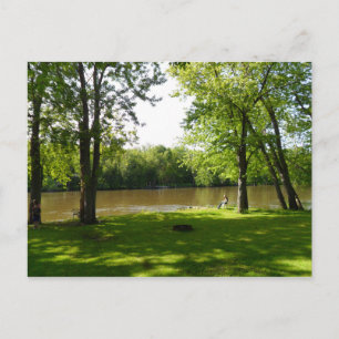 Floden Kankakee Vykort