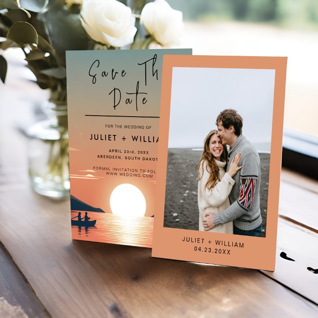 Floden Lakeside Bröllop utanför Sjö Spara Datumet (Skapare uppladdad)