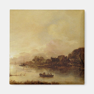 Floden landskap magnet