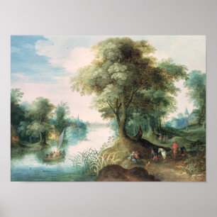 Floden landskap poster