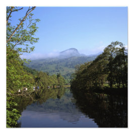 Floden Lochay Killin Scotland Fototryck