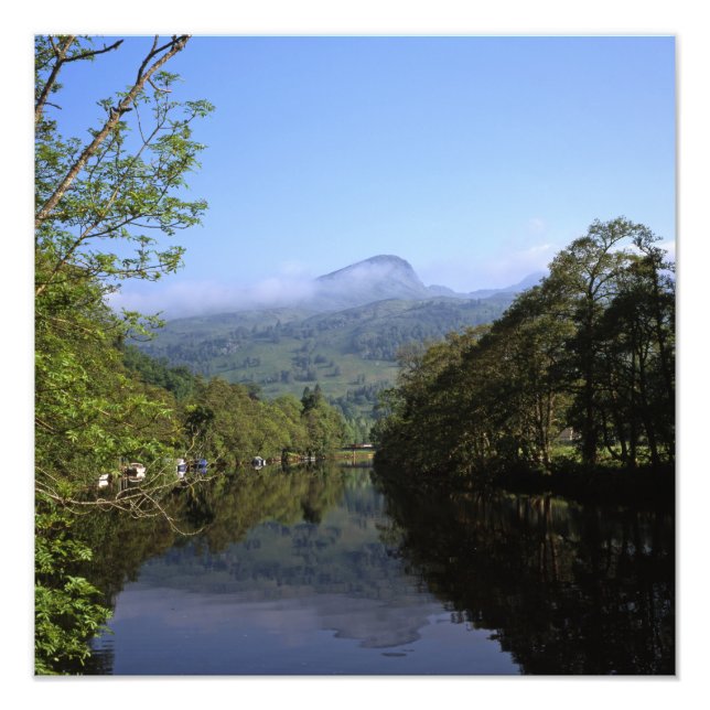 Floden Lochay Killin Scotland Fototryck (Framsidan)