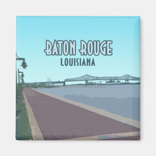 Floden Louisiana, Baton Rouge Mississippi Magnet