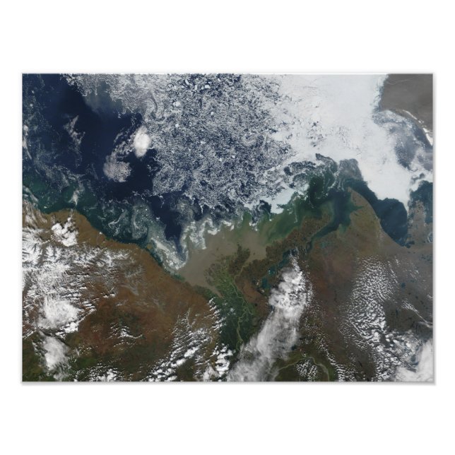 Floden Mackenzie ligger i Mackenzie Bay Fototryck (Framsidan)