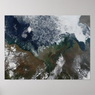 Floden Mackenzie ligger i Mackenzie Bay Poster