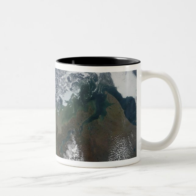 Floden Mackenzie ligger i Mackenzie Bay Två-Tonad Mugg (Höger)